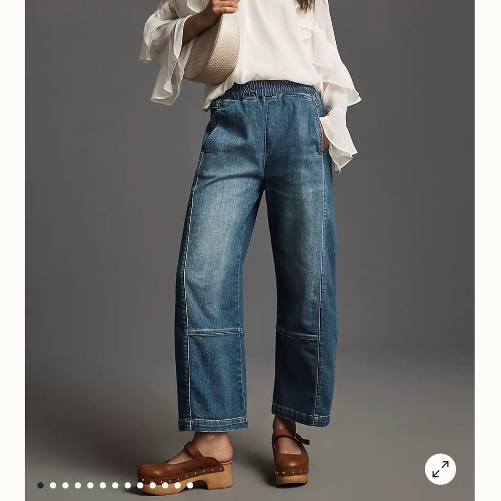 Pilcro Women's Boyfriend Jeans in Medium Wash Blue